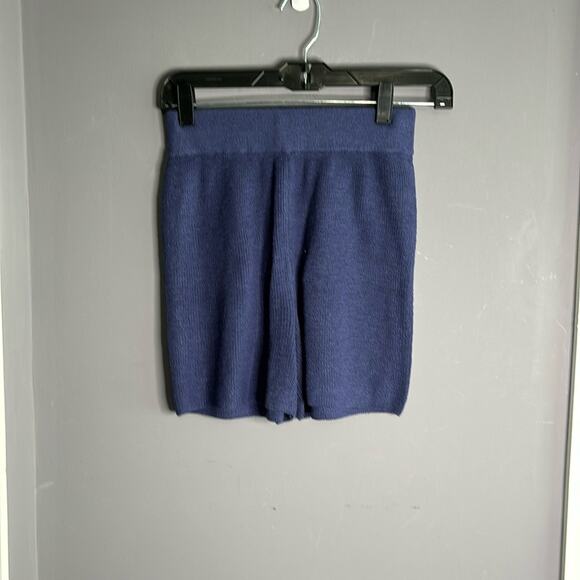 FP Beach Navy Blue Pull On High Rise Knit Shorts Size XS - Picture 8 of 8